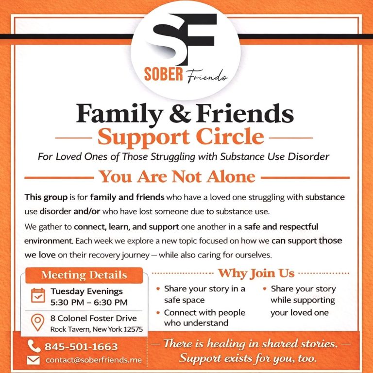 Sober Friends Support Circles for Family and Friends